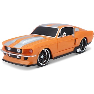 Maisto Tech RC-Auto Ferngesteuertes Auto - Ford Mustang GT '67 (orange, Maßstab 1:24), detailliertes Modell
