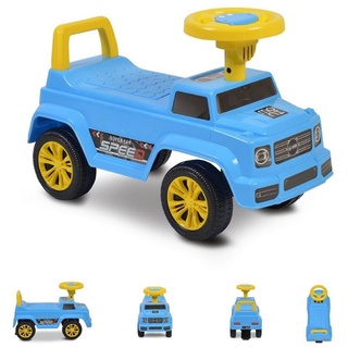 Moni Rutscher Rutschauto Kinderauto Speed JY-Z12, Musikfunktion, ab 18 Monaten, max. 25 kg blau