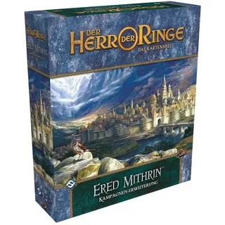 Fantasy Flight Games, Der Herr der Ringe: LCG – Ered Mithrin, Kampagnen-Erweiterung, Expertenspiel, Kartenspiel, 1-4 Spieler, Ab 14+ Jahren, 30 Minuten je Spieler, Deutsch