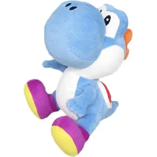 PLÜSCH NINTENDO YOSHI 21CM HELLBLAU - Fanartikel - Blau/Weiß