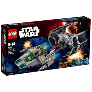 LEGO Star Wars Vader's TIE Advanced vs. A-Wing Starfighter 75150 by LEGO