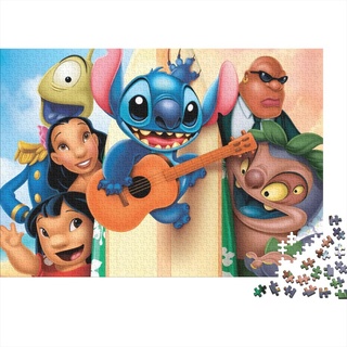 Stitch Puzzle Für Erwachsene,Puzzle 300 Teile Herausforderndes Puzzles Lilo & Stitch,Geschicklichkeitsspiel Für Die Ganze Familie,Bunte Fliesen Spielzeug Spiel,Geschenke 300pcs (40x28cm)