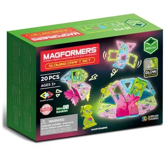 MAGFORMERS 20tlg. Magnetspielset "Glowing Craft Set" - ab 3 Jahren