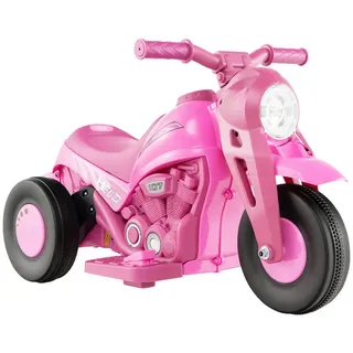 COSTWAY Elektro-Kindermotorrad 6V Elektromotorrad, mit Seifenblasenmaschine rosa