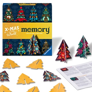 Ravensburger 22350 Collector's memory® Weihnachten - Das weltbekannte Gedächtnisspiel mit Weihnachtsbäumen zum Aufstellen