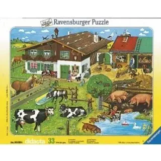 Ravensburger 06618 - Tierfamilien, 33 Teile Puzzle Rahmenpuzzle