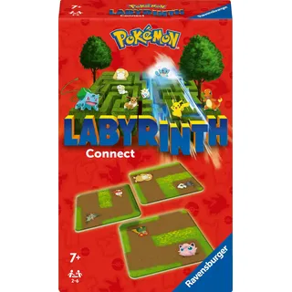 Ravensburger 22579 - Pokémon Labyrinth Connect - Mitbringspiel für 2-6 Spieler, Kinderspiel und Reisespiel ab 7 Jahren, Pokemon Geschenke