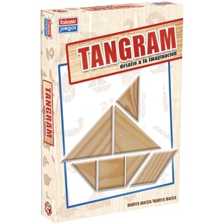 FALOMIR - Tangram Brettspiel, Mehrfarbig (646484), ab 8 Jahren