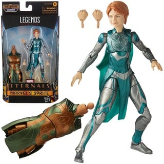 Hasbro Marvel Legends Series The Eternals 15 cm große Marvel‘s Sprite Action-Figur, im Design zum Film, enthält 2 Accessoires, ab 4 Jahren F05515L0 Mehrfarbig