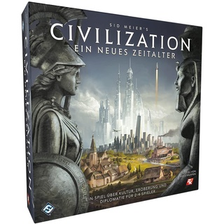 Fantasy Flight Games, Civilization: Ein neues Zeitalter, Grundspiel, Expertenspiel, Brettspiel, 2-4 Spieler, Ab 14+ Jahren, 120+ Minuten, Deutsch