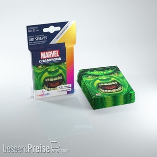 Gamegenic GGS15004 - Marvel Champions Sleeves - Hulk * (Einzelpack) Sprachunabhängig
