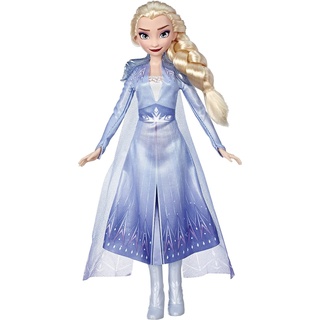 Disney Die Eiskönigin ELSA Puppe mit langem blondem Haar und blauem Outfit zu Disney Die Eiskönigin 2, Spielzeug für Kinder ab 3 Jahren