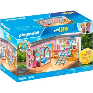 Playmobil® Kinderzimmer (71610), myLife Konstruktions-Spielset, (97 St), Made in Europe bunt