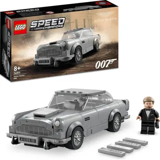 LEGO 76911 Speed Champions 007 Aston Martin DB5, James Bond Spielzeug, Automodell Nachbildung mit Minifigur, Keine Zeit zu Sterben, Set zum Sammeln - Bunt