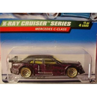 Mattel Hot Wheels 1999 1:64 Scale X-Ray Cruiser Series Black Mercedes C-Class Die Cast Car 1/4 by Hot Wheels