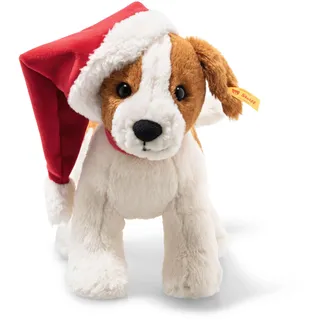 Steiff Kuscheltier Cosy Christmas Snuffy Hund, Süßes Stofftier, Kinder, Jungen & Mädchen, Soft Cuddly Friends, Plüschtier 27 cm, Mehrfarbig, 114199