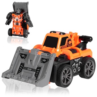 Oderra Roboter-Spielzeug, 2-in-1 Transformer, Roboter Auto, Spielzeug, kleines Auto für Jungen von 3 bis 14 Jahren (Orange)