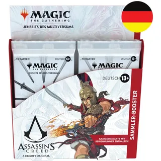 Magic the Gathering Sammelkarte MTG Jenseits des Multiversums Assassin's Creed Sammler Booster Display, Deutsch