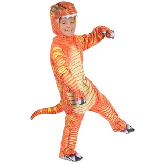 Underwraps Kostüm T-Rex orange, Dino-Overall für Jurassic Kids! orange 74-80