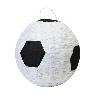 amscan® Piñata schwarz/weiß Fußball Ø 26,6 cm