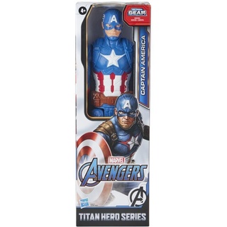 Hasbro E7877ES0 Marvel Avengers Titan Hero Serie Captain America, 30 cm große Actionfigur mit Titan Hero Power FX Port
