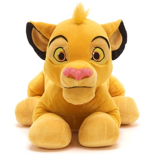 Disney Store Offizielles großes Kuscheltier Simba für Kinder, Der König der Löwen, 45 cm, Klassische Figur als Kuscheltier mit Stickereien und weicher Oberfläche