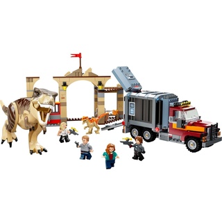 LEGO® Spielbausteine LEGO 76948 Jurassic World T Rex & Atrociraptor: Dinosaurier-Ausbruch, (Set, 466 St) bunt