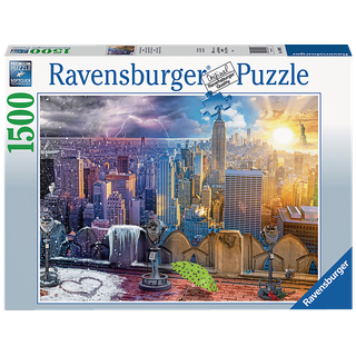RAVENSBURGER New York im Winter und Sommer Puzzle Mehrfarbig