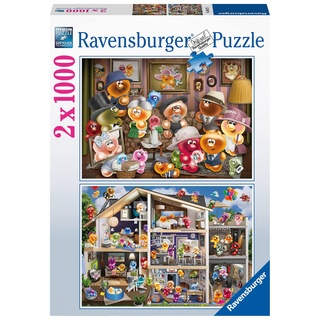 Ravensburger Puzzle 80527 - Lustige Gelinis - 2x 1000 Teile Gelini Puzzle für Erwachsene und Kinder ab 14 Jahren