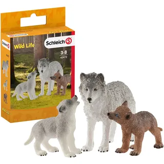 Schleich 42472 Wolfsmutter mit Welpen