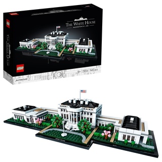 LEGO 21054 Architecture Das Weiße Haus, Modellbausatz für Erwachsene, Set zum Stressabbau, tolle Zimmer oder Büro-Deko, Geschenkidee für Männer und Frauen