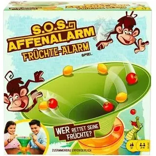 MATTEL GDJ90 MATTEL Games S.O.S. Affenalarm Früchte-Alarm Kinderspiel