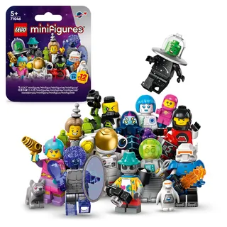 LEGO Minifiguren Weltraum Serie 26, sammelbares Spielzeug für Jungen und Mädchen ab 5 Jahren, inkl. Astronaut und Roboter, Partytütenfüller, Geschenkidee, (1 von 12, zufällig ausgewählt) 71046