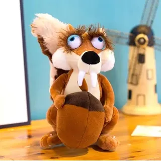 LYH2019 Funny Cute Animal Doll Ice Age 3 Scrat Squirrel Stuffed Plush Toy Gift 27Cm B