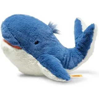 STEIFF 063831 Soft Cuddly Friends Tory Blauwal, blau 28 cm