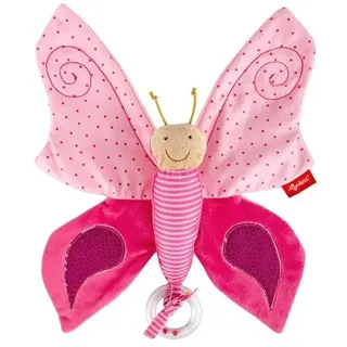 Sigikid - Schnuffeltuch Schmetterling pink Kinderbunt