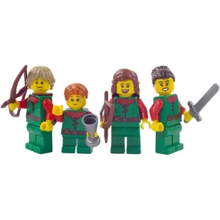 LEGO® Waldläufer Minifiguren Ritter Forestmen LEGO® Sammler Set NEU! Menge 4x - Grün