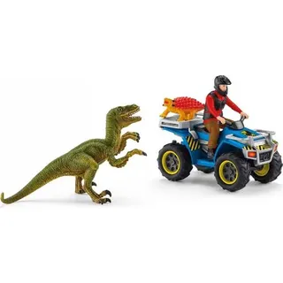 Schleich Dinosaurs 41466 Flucht auf Quad vor Velociraptor (41466)