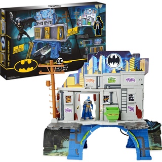 DC Batman 3-in-1-Batcave - Zweiseitiges Spielset mit 10cm großer Batman-Actionfigur und umfangreichem Spielmaterial