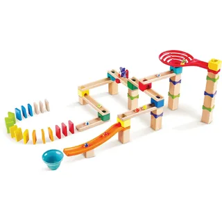 Hape Kugelbahn Rasante Murmelbahn mit Domino, FSC®- schützt Wald - weltweit bunt