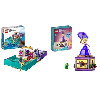 LEGO 43213 Disney Prinzessin Die kleine Meerjungfrau Märchenbuch Spielzeug & 43214 Disney Princess Rapunzel-Spieluhr