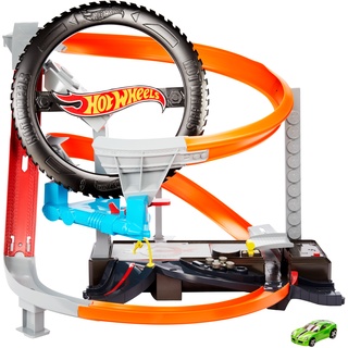 Hot Wheels Action Spielsets mit Motor (Hyper-Boost Tire Shop)