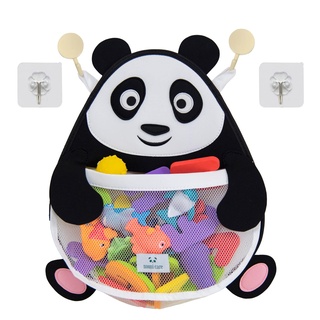 Nooni Care Badespielzeug Aufbewahrung | Panda Netz Badewanne Spielzeug Badewannenspielzeug Aufbewahrung | Badenetz für Spielzeug | Badewannen Netz Kinder Freundlich | Bad Spielzeug Organizer
