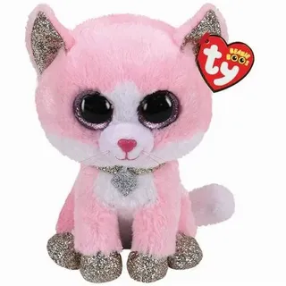 Ty - Beanie Boos - Fiona Pinke Katze, 24 cm, medium