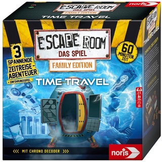 Noris Spiel, Strategiespiel Escape Room Time Travel, Family Edition bunt