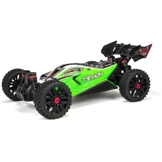 ARRMA ARA4206V3BI Typhon 4X4 550 MEGA Brushed 1/8th 4wd Buggy Green, Multi