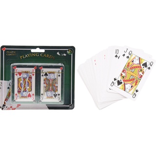 2x 56 Spielkarten Set Kartenset Bridge Canasta Kartenspiel Poker Skat