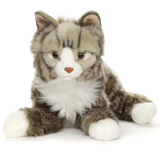 Uni-Toys - Norwegische Waldkatze - 46 cm (Länge) - Plüsch-Katze - Plüschtier, Kuscheltier