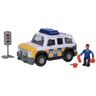 Simba Dickie Spielfigur Feuerwehrmann Sam Polizeiauto 4x4 mit Figur