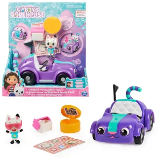 Spin Master Gabby's Dollhouse , Carlita-Spielzeugauto mit Pandy Paws Figur, Abbi